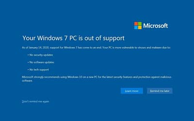 Windows 7 Support Is Ending