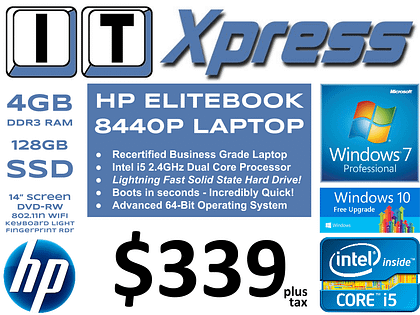 HP Elitebook 8440p i5-520m Laptop