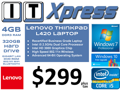Lenovo Thinkpad L420 i5-2520 Laptop